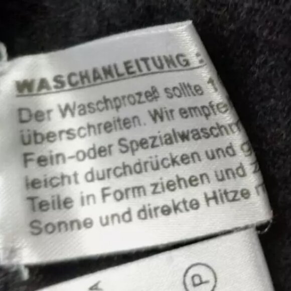 Sweater Open Front Cardigan/Shawl/Wrap Black Cashmere Blend Size 6 Gabi Lauton - Picture 6 of 11